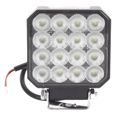 Luz de Trabajo LED / 16 LEDs / 1655 Lúmenes / 12-24 VCD / Carcasa de Aluminio / Lente de Policarbonato