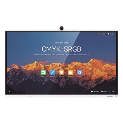Pantalla Interactiva / 65" / 4K UHD / Wi-Fi 6 / Cámara 4K / BYOM / Altavoz 40W / Micrófono 12 m (39.4 ft)
