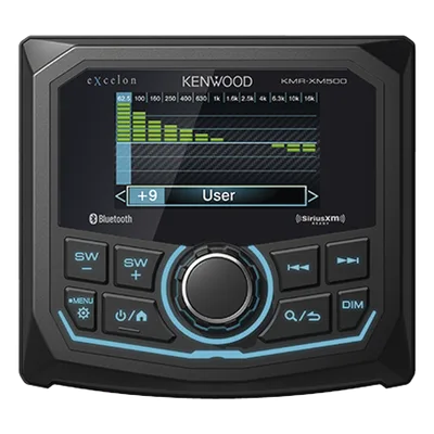 Estéreo Marino / Pantalla 2.7 Pulgadas / Bluetooth Acceso Directo / IP66 Sumergible / 3 Salidas Previa 4.0 V / USB Frontal + Auxiliar