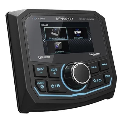 Estéreo Marino / Pantalla 2.7 Pulgadas / Bluetooth Acceso Directo / IP66 Sumergible / 3 Salidas Previa 4.0 V / USB Frontal + Auxiliar