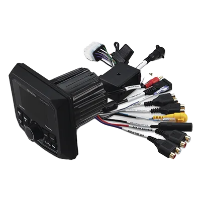 Estéreo Marino / Pantalla 2.7 Pulgadas / Bluetooth Acceso Directo / IP66 Sumergible / 3 Salidas Previa 4.0 V / USB Frontal + Auxiliar