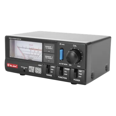 Wattmetro / 1.8-200 MHz y 140-525 MHz / 4 Escalas 5W-400W / Medición SWR / Conectores UHF PL-259