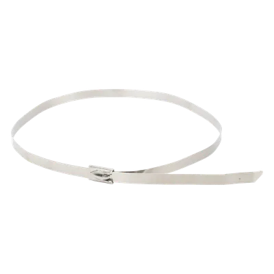 Cincho de Acero Inoxidable / 4.6 mm x 360 mm (1.18 ft) / 60 kg Tracción / 10 piezas / -40°C a +85°C