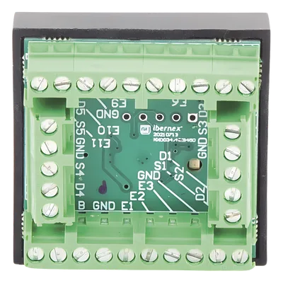 Módulo de Entradas/Salidas Digitales / 11 EN + 5 SAL / Colector Abierto 2A/48VDC / RS485 / 39x39x16 mm / 1.53x1.53x0.63 in