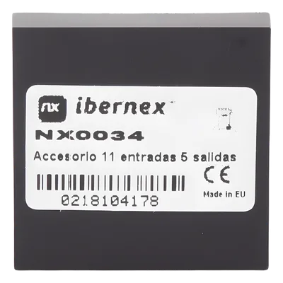Módulo de Entradas/Salidas Digitales / 11 EN + 5 SAL / Colector Abierto 2A/48VDC / RS485 / 39x39x16 mm / 1.53x1.53x0.63 in