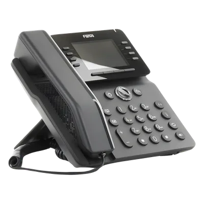 Teléfono IP Empresarial / 12 Líneas SIP / Pantalla Color 3.5" / Wi-Fi Dual Band / Bluetooth 5.0 / PoE Gigabit / Conferencia 6 Vías