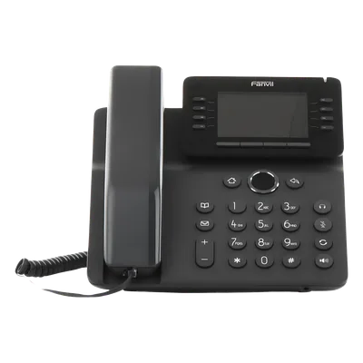 Teléfono IP Empresarial / 12 Líneas SIP / Pantalla Color 3.5" / Wi-Fi Dual Band / Bluetooth 5.0 / PoE Gigabit / Conferencia 6 Vías