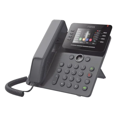 Teléfono IP Empresarial / 12 Líneas SIP / Pantalla Color 3.5" / Wi-Fi Dual Band / Bluetooth 5.0 / PoE Gigabit / Conferencia 6 Vías