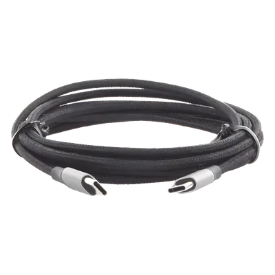 Cable USB-C a USB-C / 2 Metros (6.56 Pies) / 60W PD3.0 / 480 Mbps / Nylon Trenzado / Aluminio
