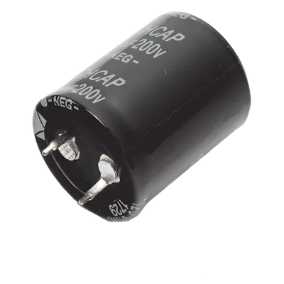 Capacitor de Aluminio / 470μF / 200V / ±20% / 1.45A RMS / 25mm Ø / 1000h @ 105°C