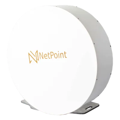 Antena Parabólica Blindada / 90 cm (35.4 in) / 10.1-11.7 GHz / Ganancia 38 dBi / Ajuste Milimétrico / Resistencia 120 km/h (74.6 mph)
