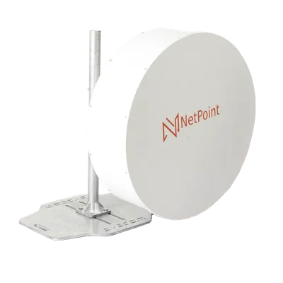 Antena Parabólica Blindada / 90 cm (35.4 in) / 10.1-11.7 GHz / Ganancia 38 dBi / Ajuste Milimétrico / Resistencia 120 km/h (74.6 mph)