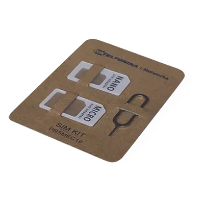 Kit de Adaptador SIM / Cartón Kraft Ecológico / Aguja Acero Inoxidable 0,60 mm / Adaptadores Nano y Micro SIM / Peso 1 g