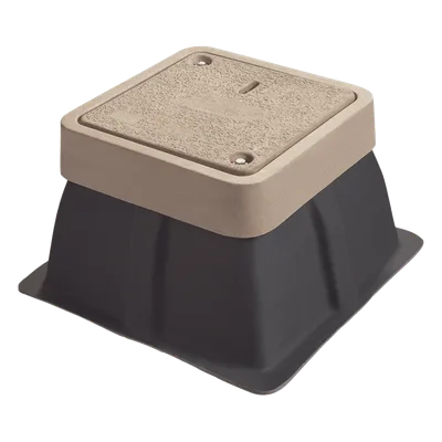 Registro para Alumbrado Público / 12x12x18 Pulgadas / Resistencia 3 Toneladas / Uso Peatonal / Concreto Polimérico y Fibra de Vidrio