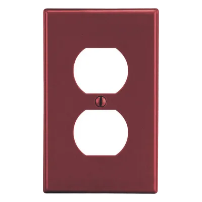 Placa de Pared / Duplex / Policarbonato / 4.63 x 2.88 x 0.25 in / Vertical / UL 94 V2