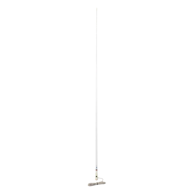 Antena Marina VHF / Fibra de Vidrio / 156-163 MHz / 6.5 dBi / Cable 10 m (32.8 ft) / IP67 / 2.4 m (7.9 ft)