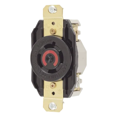 Receptáculo Industrial con Bloqueo de Media Vuelta / 20 A / 125/250 V CA / 3 Polos 4 Hilos / NEMA L14-20R / IP20