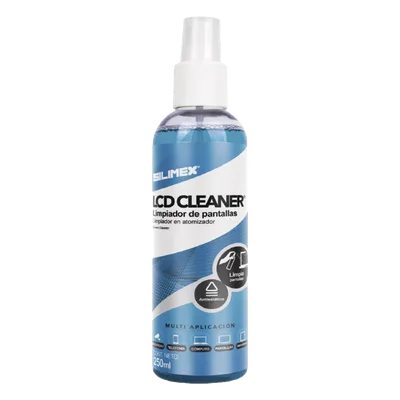 Limpiador de Pantallas / Líquido Antiéstático / Atomizador 250 ml / Compatible con Laptops, Tablets, Smart TV, Smartphones, Cámaras y Lentes
