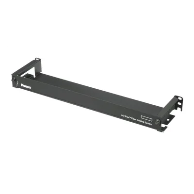 Organizador de Cables Frontal / 1 UR / Hasta 12 Casetes / 1728 Fibras / 3.28 ft / Negro