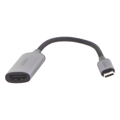 Cable Adaptador USB-C a HDMI / 4K@60Hz / HDR / Thunderbolt 3 / DisplayPort Alt Mode / Aluminio / 10 cm (0.33 ft)