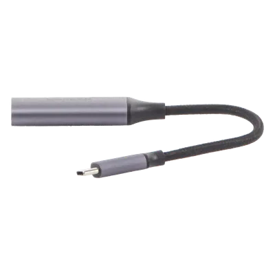 Cable Adaptador USB-C a HDMI / 4K@60Hz / HDR / Thunderbolt 3 / DisplayPort Alt Mode / Aluminio / 10 cm (0.33 ft)
