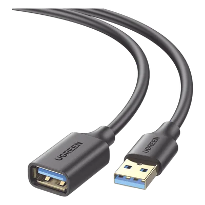 Cable Extensor USB 3.0 / 5 Gbps / 1 m (3.3 ft) / Macho-Hembra / Blindaje Múltiple / Conectores Baño de Oro