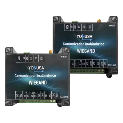Convertidor Inalámbrico Wiegand / 1 Canal Wiegand / 2 Relevadores / 2 Entradas / Alcance 1.6 km (5249.3 ft) / Banda 915 MHz