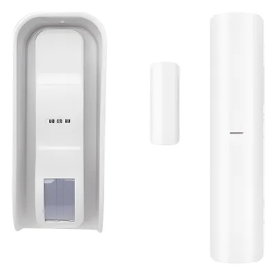 Sensor de Movimiento Tipo Cortina / 100 % Exterior / Alimentado por baterías / Doble tecnología MW & PIR / Compatible con AXPRO / Incluye DS-PDMC-EG2-WB