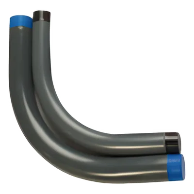 Codo Conduit Rígido / 1" (25.4 mm) / Aluminio 6063 / Recubrimiento PVC 40 mils / Uretano Púrpura 2 mils / IK09 / UL-6A