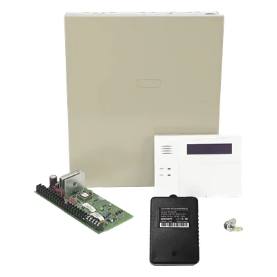 Panel de Control de Alarma / 48 Zonas Cableadas / 40 Zonas Inalámbricas / 3 Particiones / Teclado Alfanumérico con Receptor Integrado