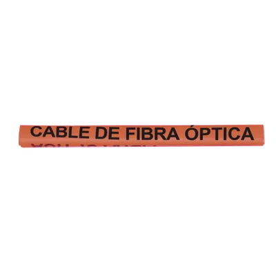 Marcador de Fibra Óptica / Vinilo Exterior UV / 6.4 a 12.5 mm (0.25 a 0.49 Pulgadas) / 10 cm Largo / Naranja
