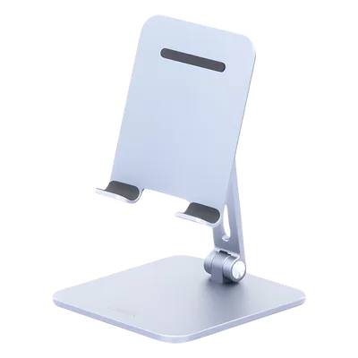 Soporte para Tablet / Ajustable 5-135° / Altura 7.1-9.1 pulgadas / Carga Máxima 1 kg / Aluminio / Plegable