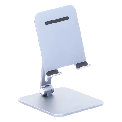 Soporte para Tablet / Ajustable 5-135° / Altura 7.1-9.1 pulgadas / Carga Máxima 1 kg / Aluminio / Plegable