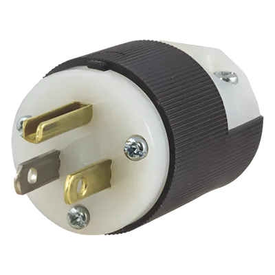 Clavija Entrada Recta / 15A 125V / 2 Polos 3 Hilos / NEMA 5-15P / Grado Industrial-Comercial / -40°C a 75°C / 2000V Dieléctrico