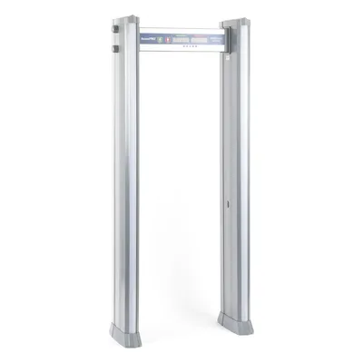 Arco detector de metales / 18 zonas independientes / Uso 100% exterior / Contador de personas / Detección ferrosa y no ferrosa / 50+ inspecciones/minuto