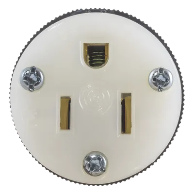 Conector Entrada Recta / 15A / 125V / 2 Polos 3 Hilos / NEMA 5-15R / Grado Industrial-Comercial