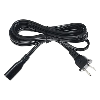 Cable de Alimentación CA / 120-240 Vca / 18 AWG / 2 Conductores / 1.8 m (5.91 ft) / Clavija Tipo A / UL
