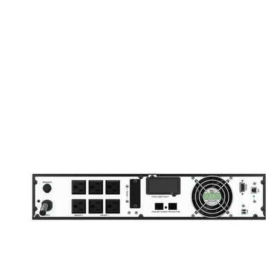 UPS Online Doble Conversión / 1000 VA / 1000 W / Factor de Potencia 1.0 / 6 Tomas NEMA 5-15R / Rack 2 UR / Cable 3 m (9.8 ft)
