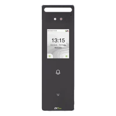 Terminal de Control de Acceso / Reconocimiento Facial y QR / Pantalla Táctil 2.4 Pulgadas / IP65 / 1 Puerta / 500 Usuarios Faciales