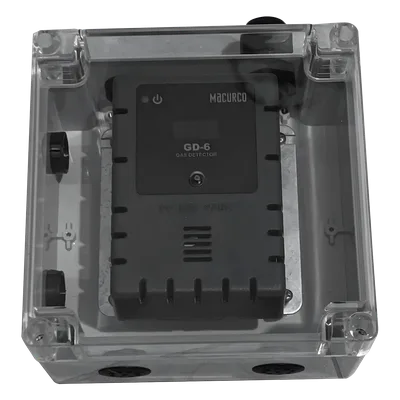 Carcasa Protectora para Detector de Gas / Policarbonato UL para Exterior / Cubierta Transparente / 15.9 x 15.9 x 8.9 cm (6.3 x 6.3 x 3.5 in) / Retardante a la Llama UV