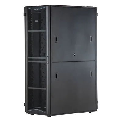 Gabinete para Centros de Datos / 42 UR / 700 mm (2.3 ft) Ancho / 1200 mm (3.9 ft) Profundidad / Acero / Negro