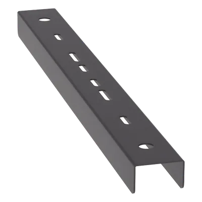 Soporte Tipo Trapecio / Hasta 12 in (305 mm) Ancho / Varilla Roscada 1/2 in / Acero con Recubrimiento en Polvo / Negro