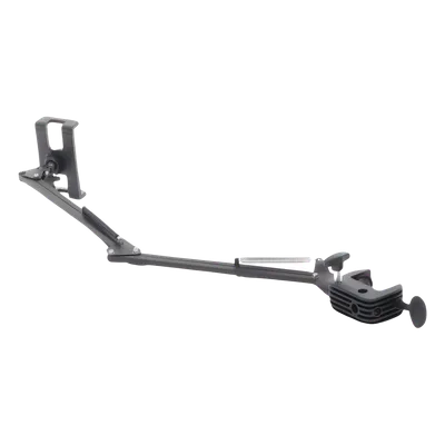 Soporte para Tableta con Brazo tipo Perezoso / Brazo Ajustable y Cabezal de 360° / 3 Perillas de Ajuste / Soporta dispositivos de 4'' a 12.9'' de hasta 1.5 KG / ABS + Metal de Alta Calidad.