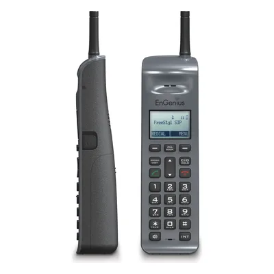 Sistema Telefónico Inalámbrico SIP / 902-928 MHz / 10 Cuentas SIP / 4 Llamadas Simultáneas / Cobertura 6 Pisos / Base + 2 Teléfonos