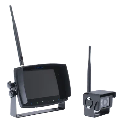 Sistema de Reversa Inalámbrico / Monitor Táctil 7" / Cámara IR CMOS / 2.4 GHz / 4 Canales / Grabación SD