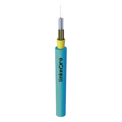 Cable de Fibra Óptica Multimodo OM4 50/125 / 12 Hilos / Tight Buffer 900µm / OFNR Riser / Dieléctrico / 6.5mm / -10°C a +60°C / Hasta 6561 pies
