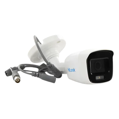 Bala TURBOHD / 2MP 1080p / Color 24/7 / Lente 2.8mm / Luz Blanca 20m (65.6 ft) / IP66 / Micrófono Integrado