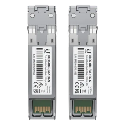 Transceptor SFP+ / 10 Gbps / Fibra Monomodo / Alcance 10 km (32,808 ft) / Bidi LC / Rango Térmico 0°C a 70°C