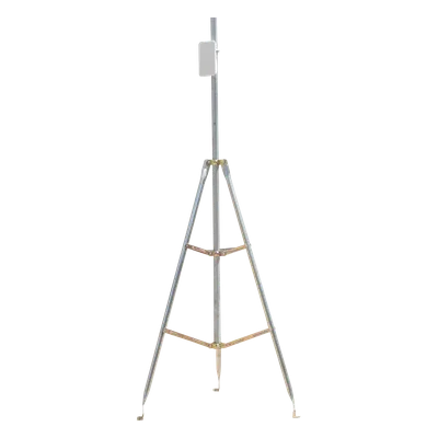 Kit de Montaje Trípode con Mástil / Acero Galvanizado / Altura Total 4.52 m (14.8 ft) / Capacidad 6 kg / Antenas Plato < 25 cm
