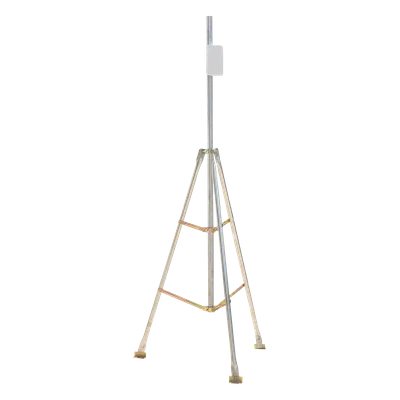 Kit de Montaje Trípode con Mástil / Acero Galvanizado / Altura Total 4.52 m (14.8 ft) / Capacidad 6 kg / Antenas Plato < 25 cm